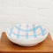 Salad Bowl | Pink & Cornflower Blue Gingham by Noss & Co. Australian Art Prints and Homewares. Green Door Decor. www.greendoordecor.com.au