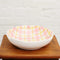 Salad Bowl | Pink & Yellow Gingham by Noss Ceramics. Australian Art Prints and Homewares. Green Door Decor. www.greendoordecor.com.au