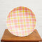 Salad Bowl | Pink & Yellow Gingham by Noss Ceramics. Australian Art Prints and Homewares. Green Door Decor. www.greendoordecor.com.au