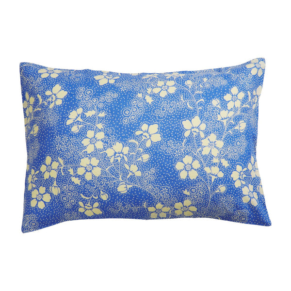 'Salina' Linen Pillowcase Set | Lapis/Standard by Sage and Clare. Australian Art Prints and Homewares. Green Door Decor. www.greendoordecor.com.au