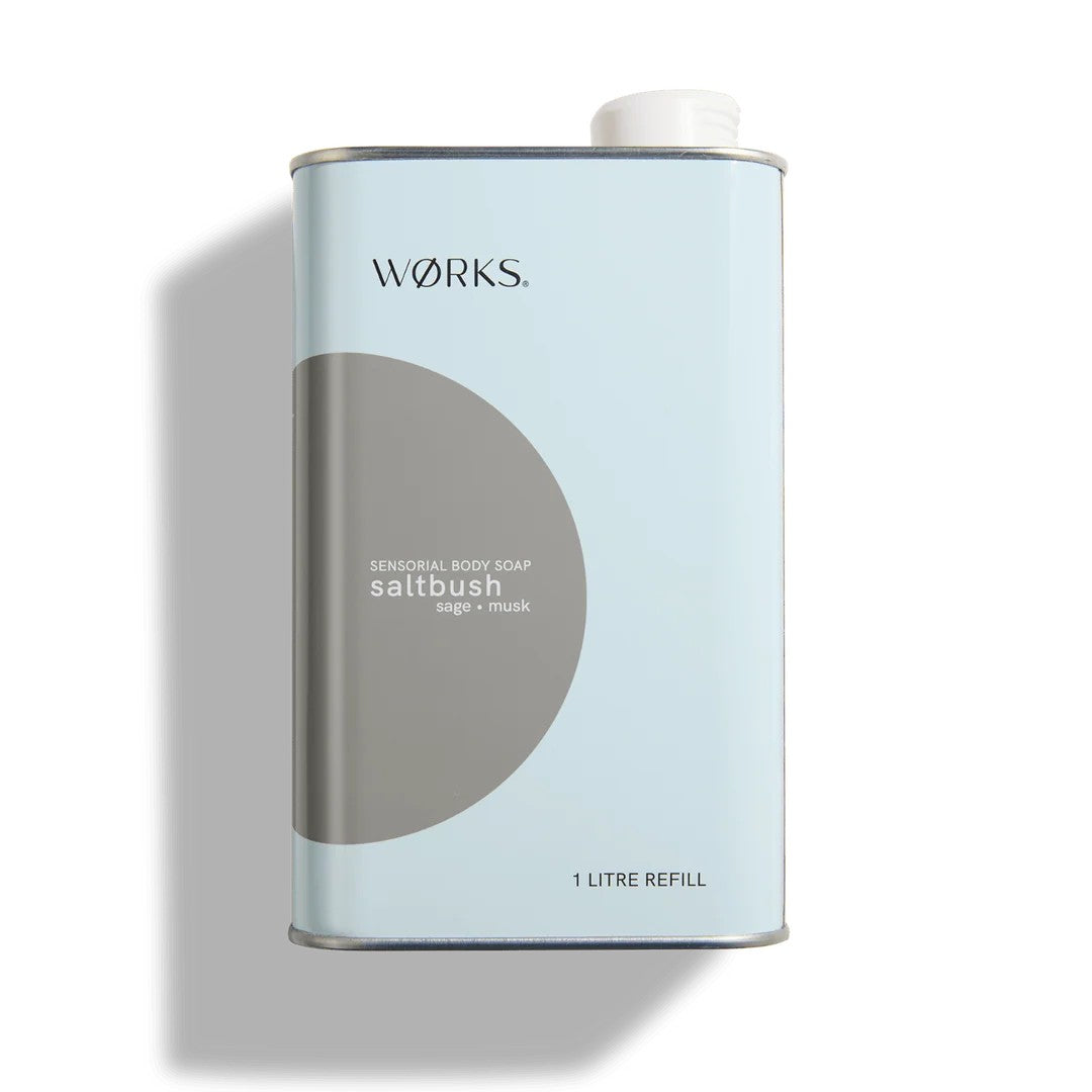 WØRKS | Wash - Refill (1L) | Saltbush. Australian Art Prints, Gifts, Fashion and Homewares. Green Door Decor. www.greendoordecor.com.au