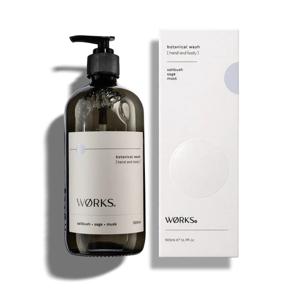 WØRKS | Wash (500ml) | Saltbush. Australian Art Prints, Gifts, Fashion and Homewares. Green Door Decor. www.greendoordecor.com.au