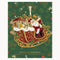 Enamel Christmas Ornament | Santa Sleigh Ride by Bespoke Letterpress. Australian Art Prints and Homewares. Green Door Decor. www.greendoordecor.com.au