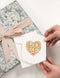 Scallop Greeting Card | 'Love' by Bespoke Letterpress. Australian Art Prints, Gifts, Fashion and Homewares. Green Door Decor. www.greendoordecor.com.au