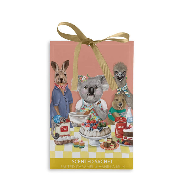 Scented Sachet | Happy Days Baking by La La Land. Australian Art Prints, Gifts, Fashion and Homewares. Green Door Decor. www.greendoordecor.com.au
