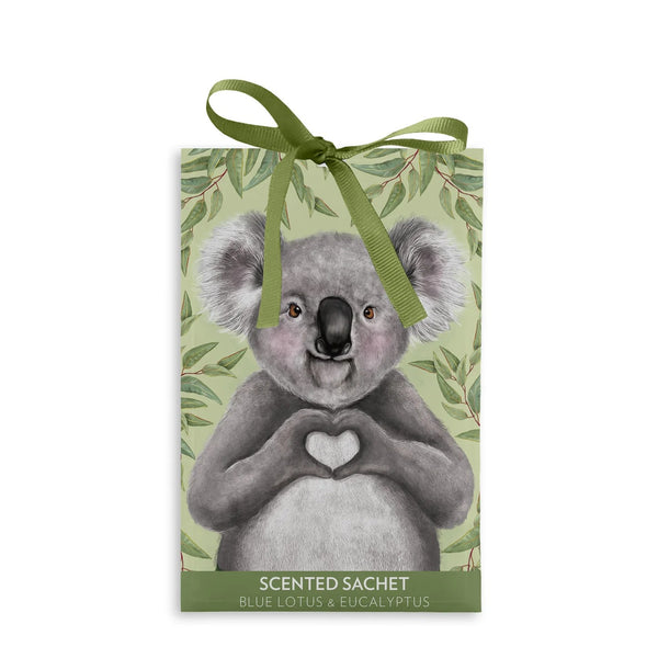 Scented Sachet | I Heart Koala by La La Land. Australian Art Prints, Gifts, Fashion and Homewares. Green Door Decor. www.greendoordecor.com.au