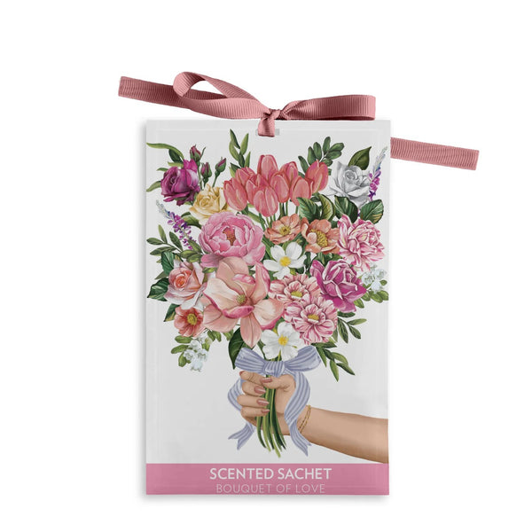Scented Sachet | Roses & Gardenias For You by La La Land. Australian Art Prints, Gifts, Fashion and Homewares. Green Door Decor. www.greendoordecor.com.au