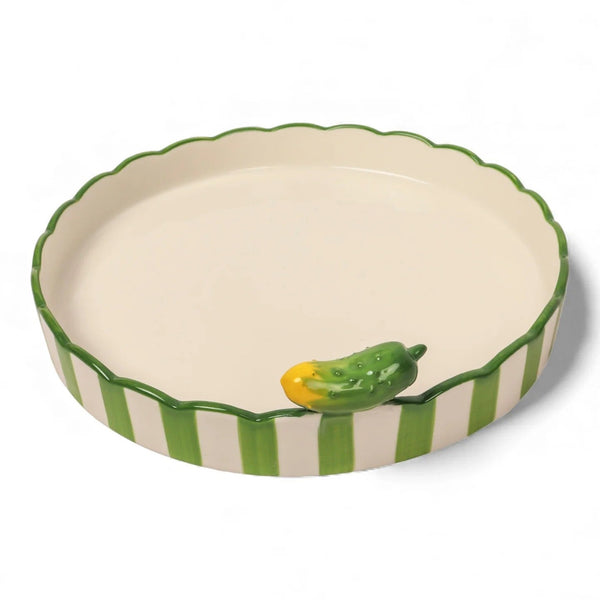 Seaview Stoneware Dill Small Dish by La La Land. Australian Art Prints, Gifts, Fashion and Homewares. Green Door Decor. www.greendoordecor.com.au