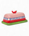 Seaview Stoneware Hot Chilli Butter Dish by La La Land. Australian Art Prints, Gifts, Fashion and Homewares. Green Door Decor. www.greendoordecor.com.au