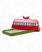 Seaview Stoneware Hot Chilli Butter Dish by La La Land. Australian Art Prints, Gifts, Fashion and Homewares. Green Door Decor. www.greendoordecor.com.au