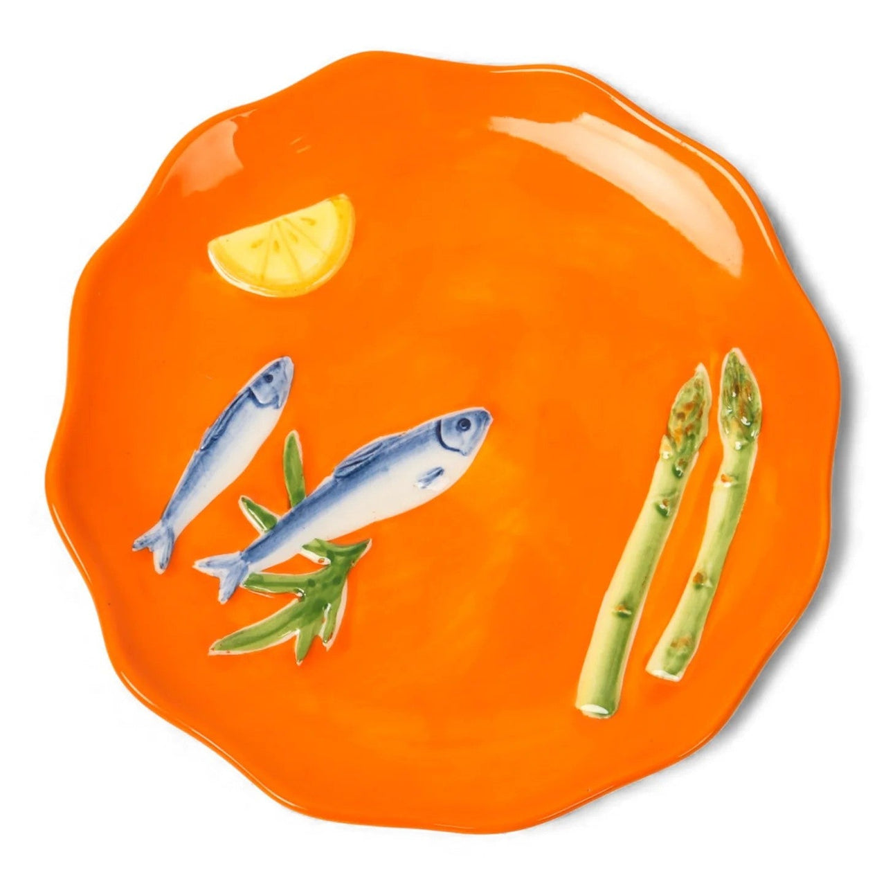 Seaview Stoneware Sardines Plate by La La Land. Australian Art Prints, Gifts, Fashion and Homewares. Green Door Decor. www.greendoordecor.com.au