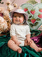 'Secret Diary' Sunday Baby Hat | Egret (Size Small) by Fleur Harris. Australian Art Prints and Homewares. Green Door Decor. www.greendoordecor.com.au