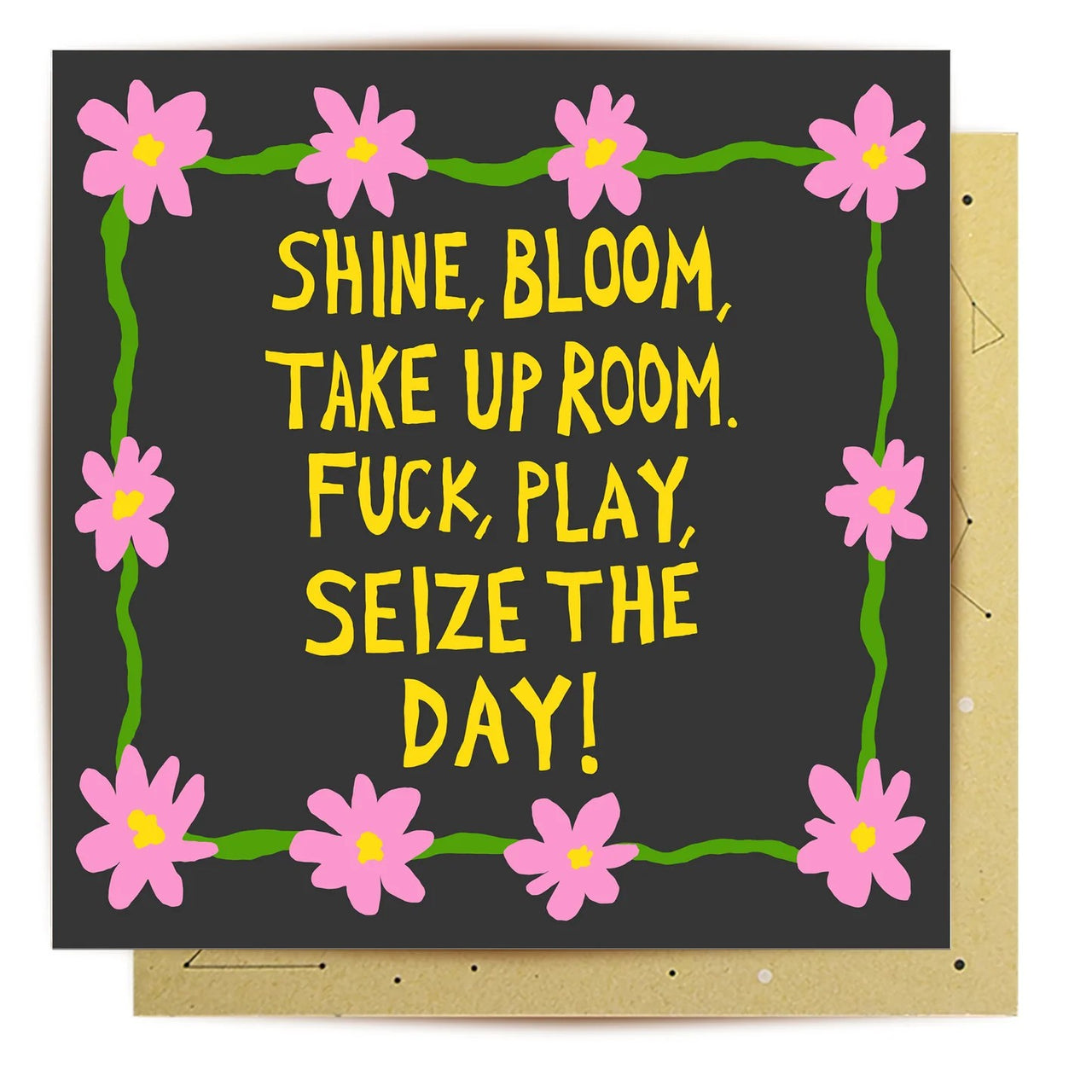 Greeting Card | Seize The Day by La La Land. Australian Art Prints, Gifts, Fashion and Homewares. Green Door Decor. www.greendoordecor.com.au