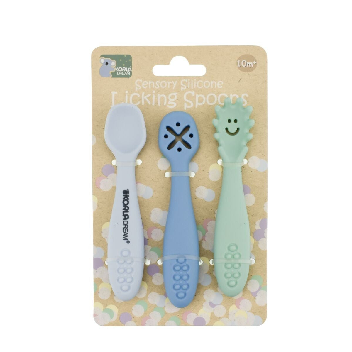 Sensory Silicone Licking Spoons | Blue by Eleganter Australia. Australian Art Prints, Fashion and Homewares. Green Door Decor. www.greendoordecor.com.au