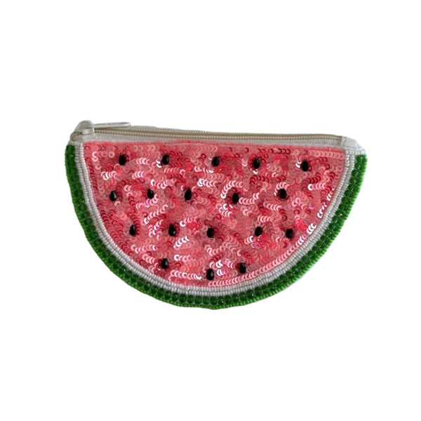 Sequin Coin Purse | Pink Watermelon by Mink & Me. Australian Art Prints and Homewares. Green Door Decor. www.greendoordecor.com.au