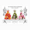Fridge Magnets- Set of 3 | Garden Fairy's Wardrobe Summer Flowers by Petal & Pins. Australian Art Prints, Gifts, Fashion and Homewares. Green Door Decor. www.greendoordecor.com.au