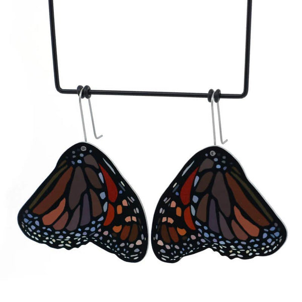 Shepherds Hook Earrings | Butterfly Wings - Pollen by Kitty Came Home. Australian Art Prints and Homewares. Green Door Decor. www.greendoordecor.com.au