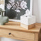 Shirley Tissue Box Cover | Natural - Square by J.Elliot Home. Australian Art Prints, Gifts, Fashion and Homewares. Green Door Decor. www.greendoordecor.com.au