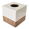Shirley Tissue Box Cover | Natural - Square by J.Elliot Home. Australian Art Prints, Gifts, Fashion and Homewares. Green Door Decor. www.greendoordecor.com.au