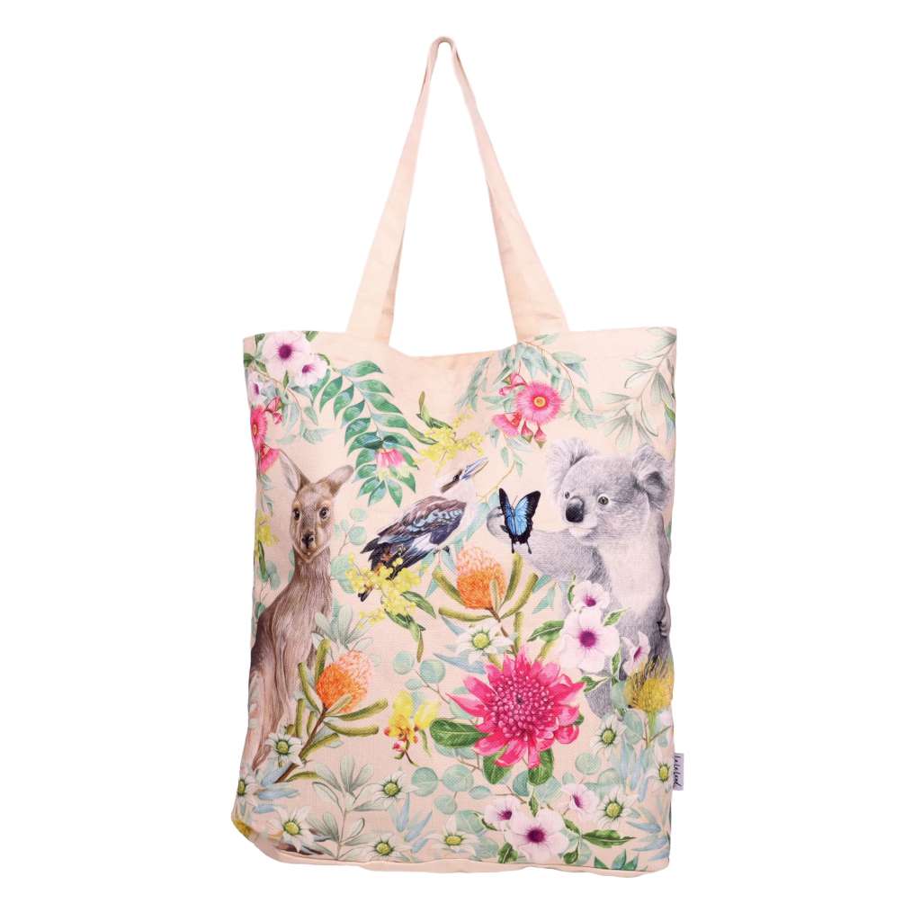 Shopping Tote | Bush Beauties by La La Land. Australian Art Prints, Gifts, Fashion and Homewares. Green Door Decor. www.greendoordecor.com.au