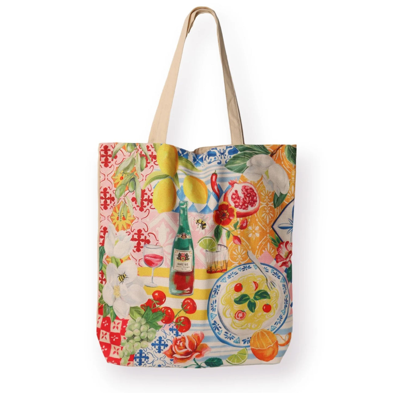 Shopping Tote Bag | Italian Summer by La La Land. Australian Art Prints and Homewares. Green Door Decor. www.greendoordecor.com.au