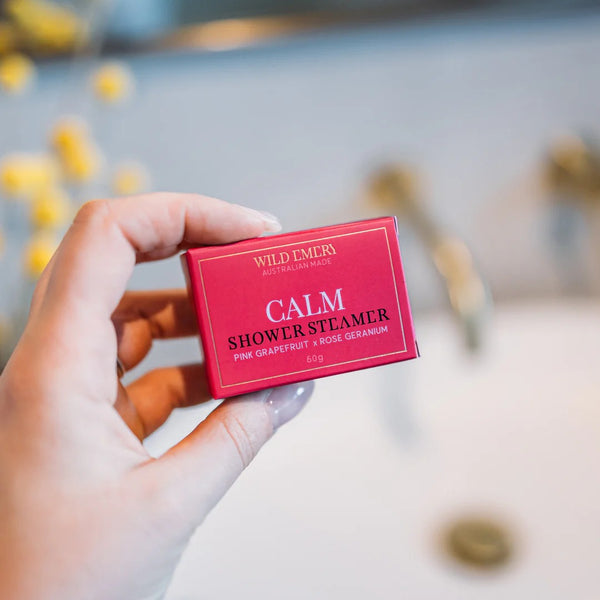 Shower Steamer | Calm by Wild Emery. Australian Art Prints, Fashion and Homewares. Green Door Decor. www.greendoordecor.com.au