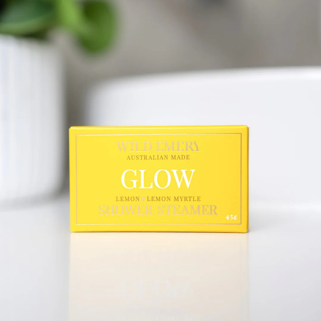 Shower Steamer | Glow by Wild Emery. Australian Art Prints, Fashion and Homewares. Green Door Decor. www.greendoordecor.com.au