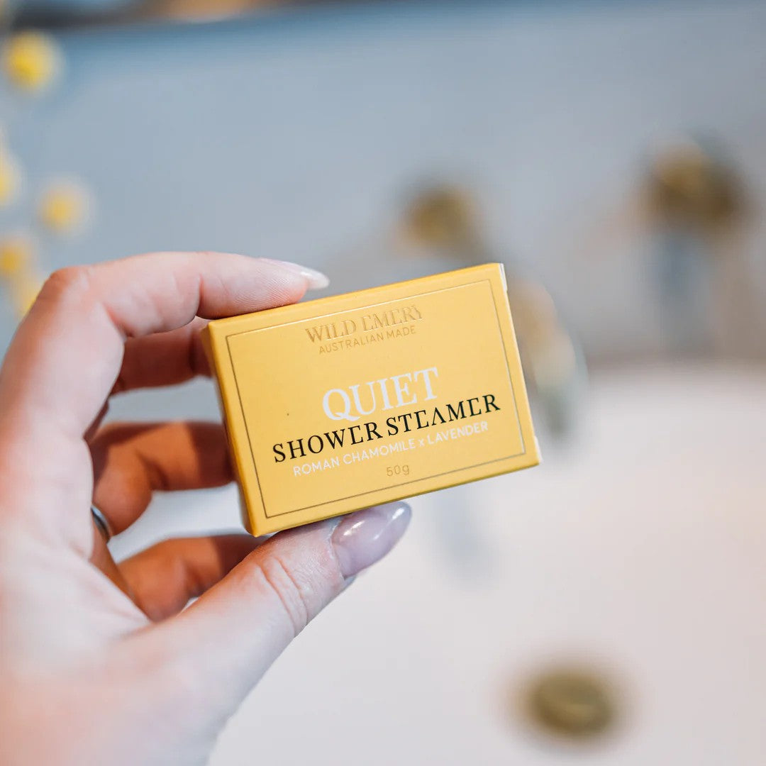 Shower Steamer | Quiet by Wild Emery. Australian Art Prints, Fashion and Homewares. Green Door Decor. www.greendoordecor.com.au