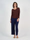Sia V Neck Bamboo Long Sleeve Top - Burgundy by Lou Lou Australia. Australian Art Prints, Gifts, Fashion and Homewares. Green Door Decor. www.greendoordecor.com.au