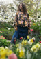Sierra Blouse | Rain Floral by Nancybird. Australian Art Prints, Gifts, Fashion and Homewares. Green Door Decor. www.greendoordecor.com.au