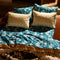 'Sierra' Linen Fitted King Sheet | Sodalite by Sage and Clare. Australian Art Prints, Gifts, Fashion and Homewares. Green Door Decor. www.greendoordecor.com.au