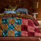 Sierra Patchwork Blanket by Sage and Clare. Australian Art Prints, Gifts, Fashion and Homewares. Green Door Decor. www.greendoordecor.com.au