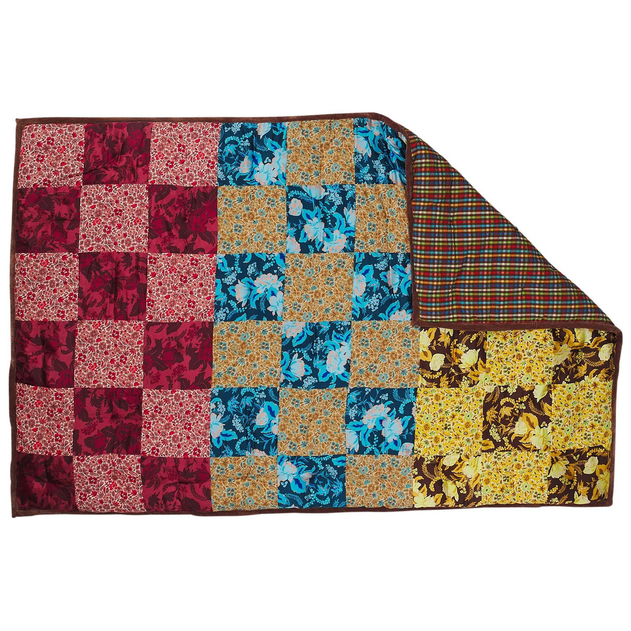 Sierra Patchwork Blanket by Sage and Clare. Australian Art Prints, Gifts, Fashion and Homewares. Green Door Decor. www.greendoordecor.com.au