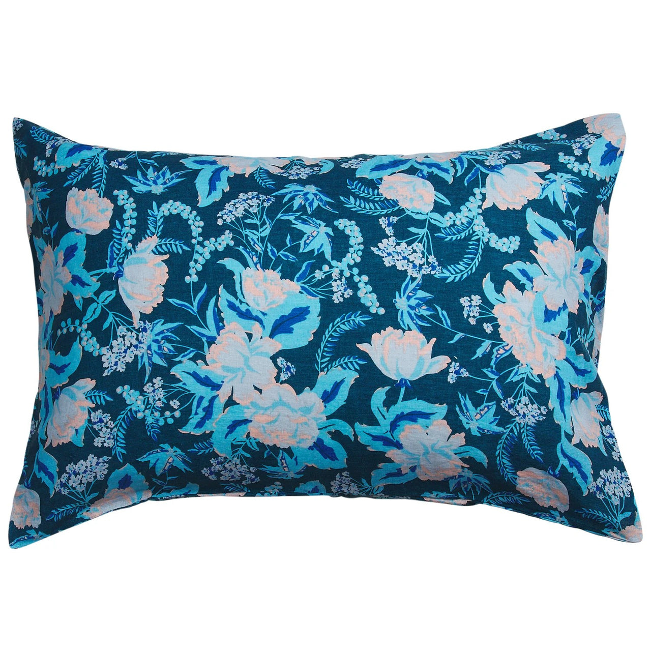 'Sierra' Linen Standard Pillowcase Set | Sodalite by Sage and Clare. Australian Art Prints, Gifts, Fashion and Homewares. Green Door Decor. www.greendoordecor.com.au