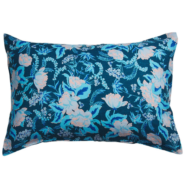 'Sierra' Linen Standard Pillowcase Set | Sodalite by Sage and Clare. Australian Art Prints, Gifts, Fashion and Homewares. Green Door Decor. www.greendoordecor.com.au