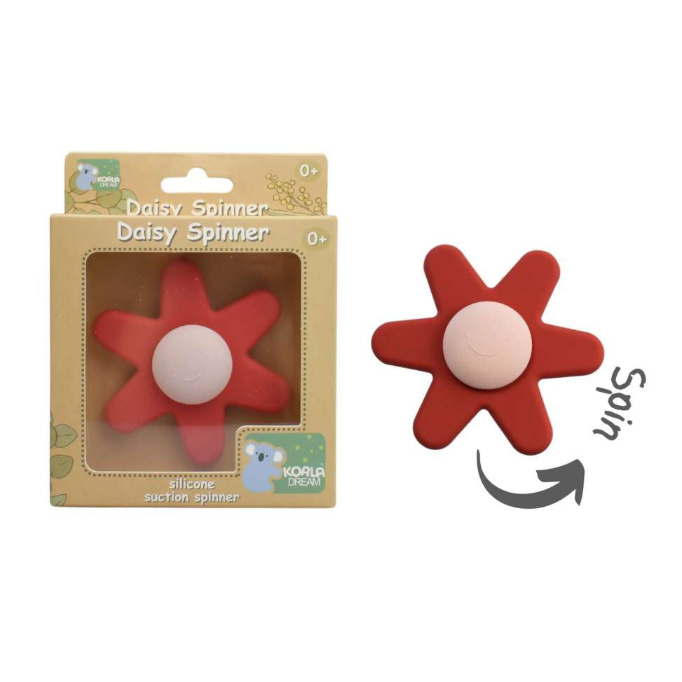 Silicone Daisy Spinner | Red by Eleganter Australia. Australian Art Prints and Homewares. Green Door Decor. www.greendoordecor.com.au
