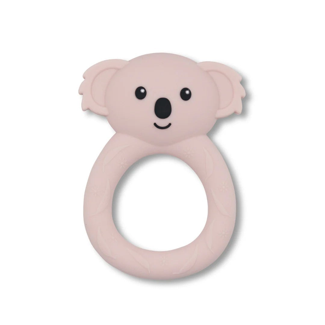 Silicone Teether | Koala - Pink Salt by Jellystone Designs. Australian Art Prints, Gifts, Fashion and Homewares. Green Door Decor. www.greendoordecor.com.au