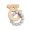 Silicone & Beechwood Teether - Koala Cloud Grey by Petite Vous. Australian Art Prints, Gifts, Fashion and Homewares. Green Door Decor. www.greendoordecor.com.au