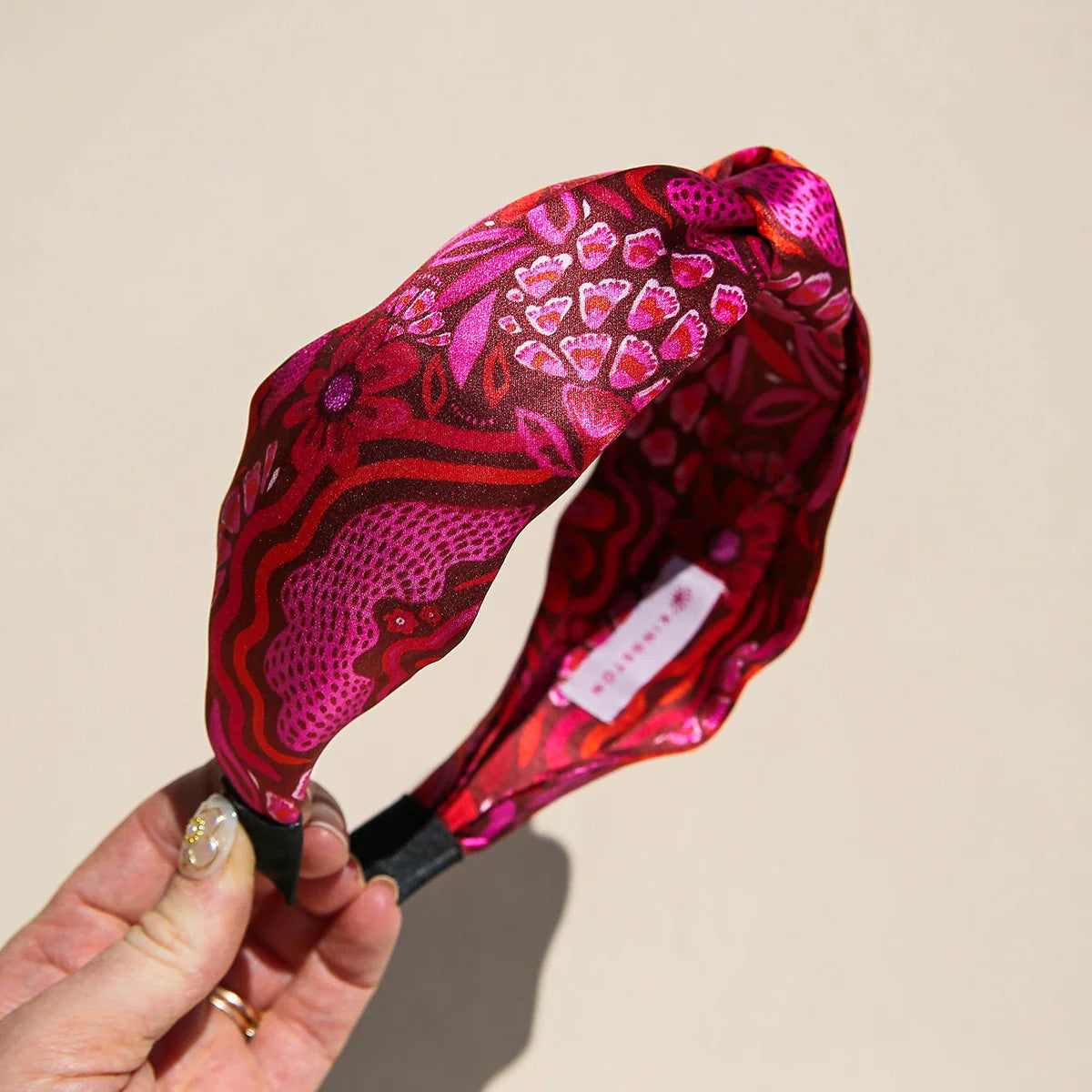 Silk Headband | Ruby by Kingston Jewellery. Australian Art Prints and Homewares. Green Door Decor. www.greendoordecor.com.au