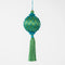 Silk Lattice Tassel Decoration - Blue & Green | Christmas Hanging Decorations by Florabelle. Australian Art Prints and Homewares. Green Door Decor. www.greendoordecor.com.au