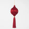 Silk Tassel Bauble Decoration - Red | Christmas Hanging Decorations by Florabelle. Australian Art Prints and Homewares. Green Door Decor. www.greendoordecor.com.au