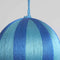 Silk Stripe Bauble Large - Blue & Turquoise | Christmas Hanging Decorations by Florabelle. Australian Art Prints and Homewares. Green Door Decor. www.greendoordecor.com.au