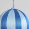 Silk Stripe Bauble Large - Dark Blue & Blue | Christmas Hanging Decorations by Florabelle. Australian Art Prints and Homewares. Green Door Decor. www.greendoordecor.com.au