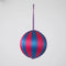 Silk Stripe Bauble Medium - Pink & Blue | Christmas Hanging Decorations by Florabelle Living. Australian Art Prints and Homewares. Green Door Decor. www.greendoordecor.com.au