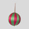 Silk Stripe Bauble Medium - Pink & Green | Christmas Hanging Decorations by Florabelle. Australian Art Prints and Homewares. Green Door Decor. www.greendoordecor.com.au
