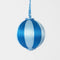Silk Stripe Bauble Small - Dark Blue & Blue | Christmas Hanging Decorations by Florabelle. Australian Art Prints and Homewares. Green Door Decor. www.greendoordecor.com.au