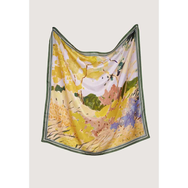 Silk Scarf | Sunny Clearing by Nancybird. Australian Art Prints, Gifts, Fashion and Homewares. Green Door Decor. www.greendoordecor.com.au
