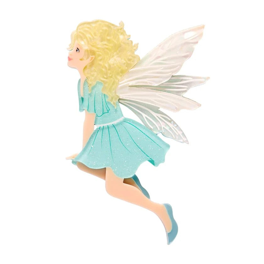 Silky the Fairy Brooch | Erstwilder x Fleur Harris x Enid Blyton 'The Magic Faraway Tree'. Australian Art Prints, Gifts, Fashion and Homewares. Green Door Decor. www.greendoordecor.com.au