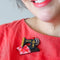 Singer of Seams Brooch | Erstwilder. Australian Art Prints, Gifts, Fashion and Homewares. Green Door Decor. www.greendoordecor.com.au