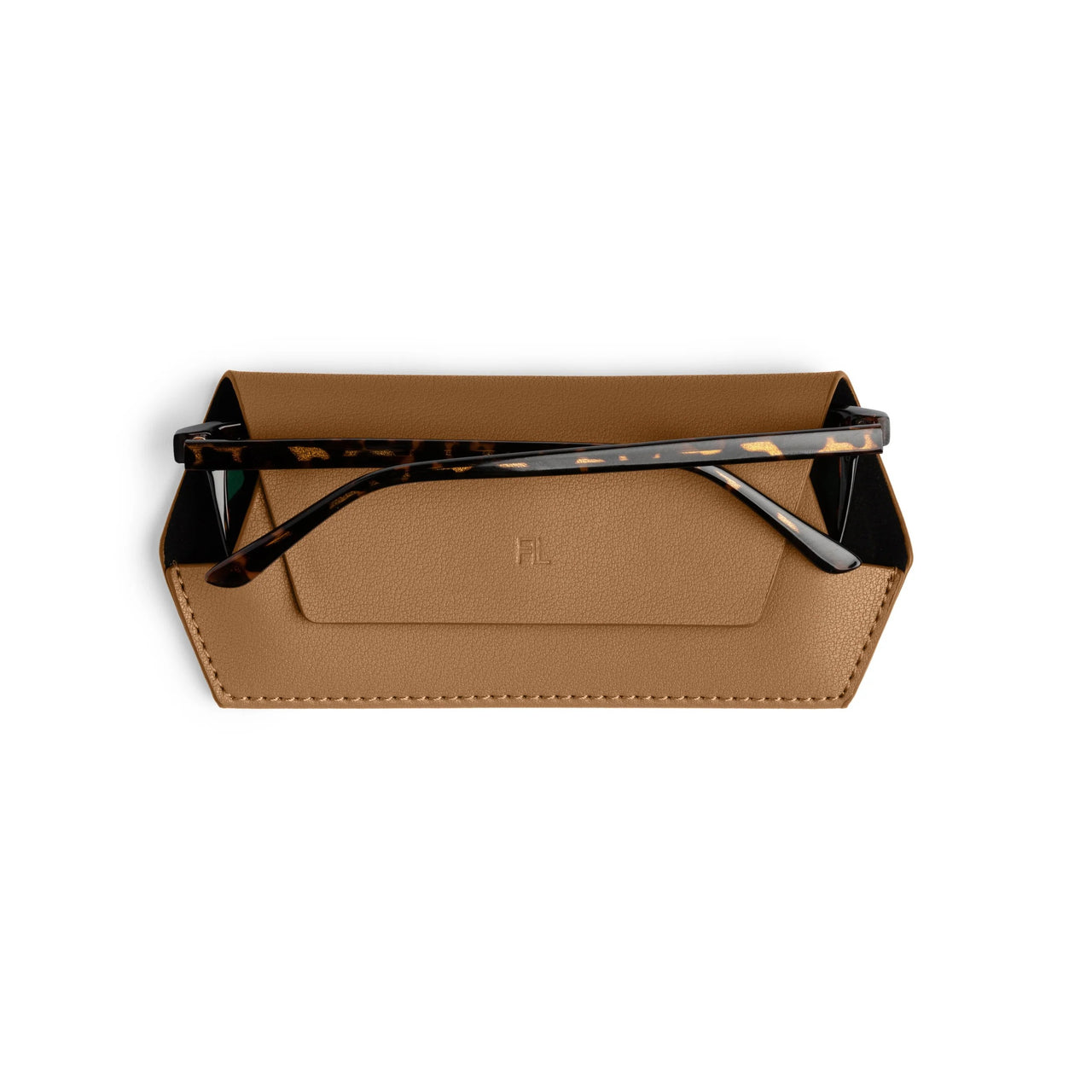 Slimline Glasses Case | Tan by Fox and Leo. Australian Art Prints, Gifts, Fashion and Homewares. Green Door Decor. www.greendoordecor.com.au